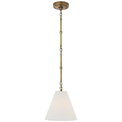 OBPCD3010HABSP by Visual Comfort - Sylvie Medium Table Lamp in Hand-Rubbed  Antique Brass with Silk Pleat Shade Open Box