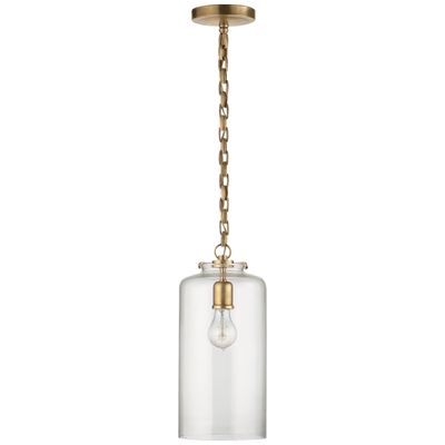 Thomas O Brien Katie Cylinder Pendant in Polished Nickel with Seeded G