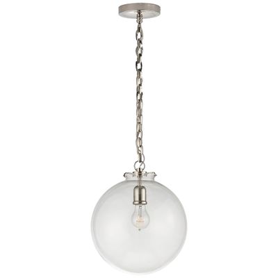 Visual comfort globe pendant top
