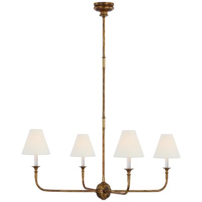 Thomas O'Brien Piaf Large Chandelier in Aged Iron and